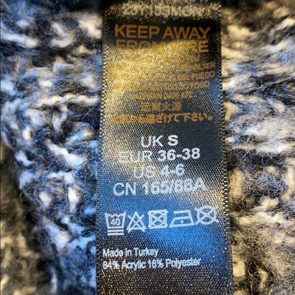 Top Shop Soft Blend‎ Vertical Cable Crew Sweater S - Picture 13 of 14